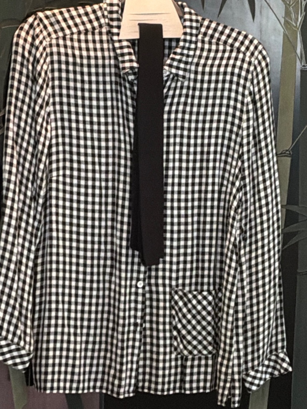 💥 J. Jill Gingham Button Down + Bonus Tie Duo! 🖤🤍